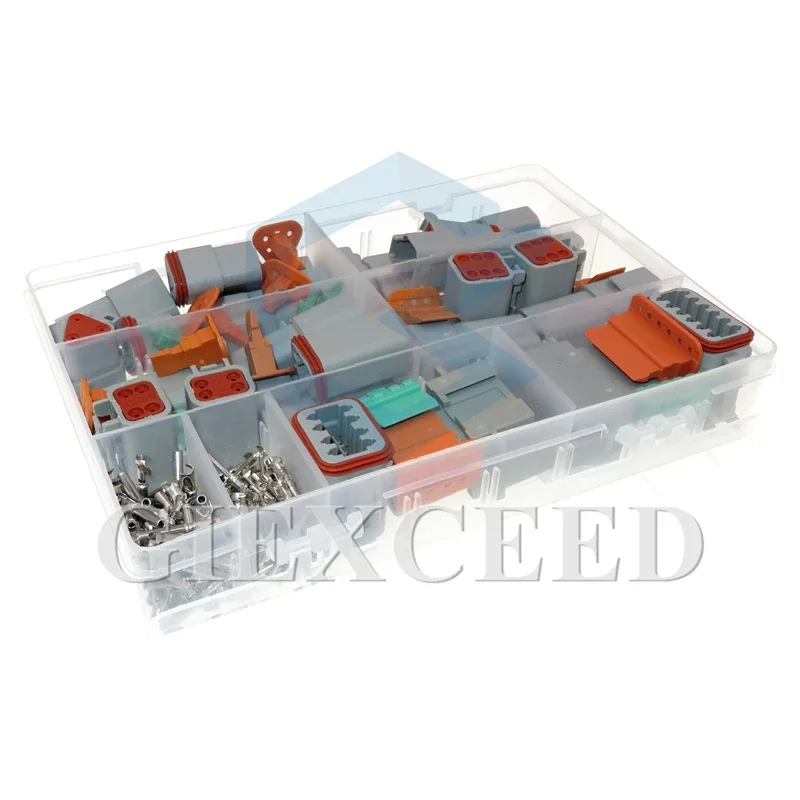 2 3 4 6 8 12P DT Series Wire Harness Socket AC Assembly DT04-2P 3P 4P 6P 8P 12P Car Sealed Connector DT06-2S 3S 4S 6S 8S 12S