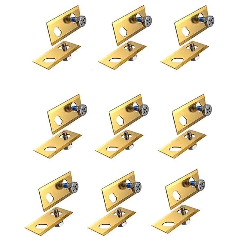RALCA-Enhanced Cutting Precision Lawn Mower Replacement Blades 18Pcs For Robomow RK Series Golden Blades With Screws B