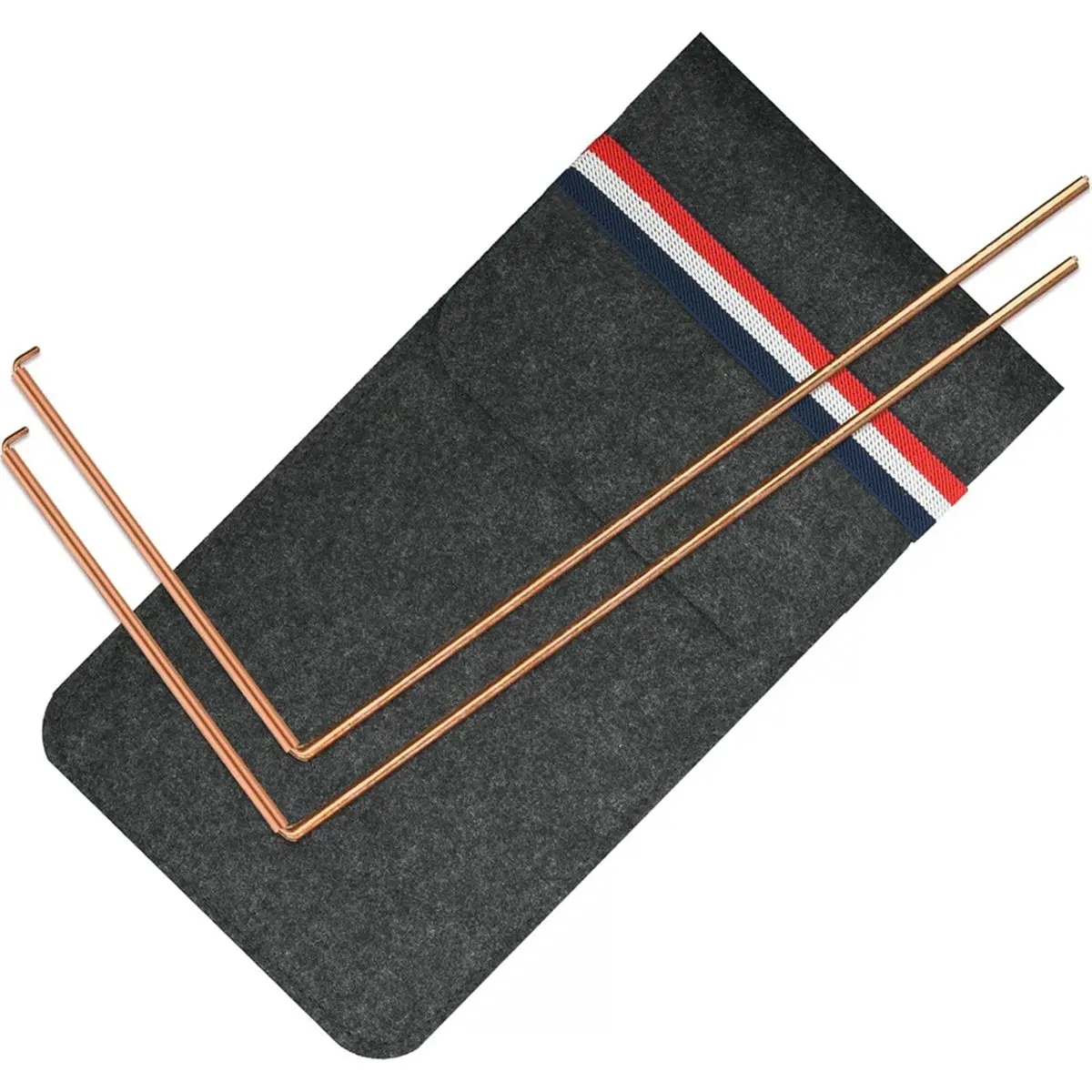 DT38 99.9% Copper Dowsing Rod, Spiritual Exploration with 2 L Copper Divining Rods for Spirit-Seeking Water Witching