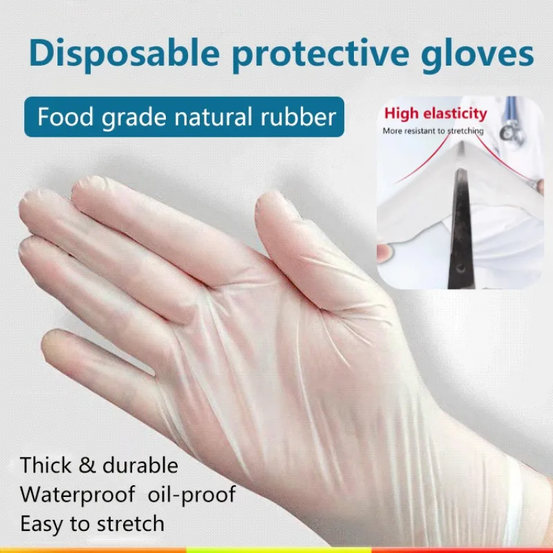100/200/300PCS Food Grade Thickened TPE Gloves Waterproof OilResistant Nonstick Disposable Gloves for Home  Bakery Restaurant