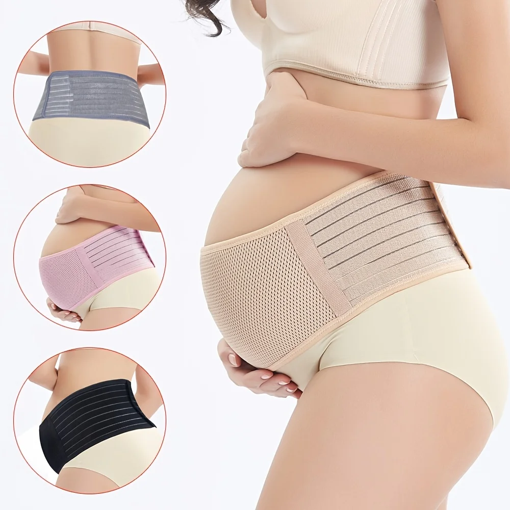 Maternity Women\'s Belly Band, Adjustable Pregnancy Belly Back Support Band For Abdomen, Pelvic, Waist, & Back Pain