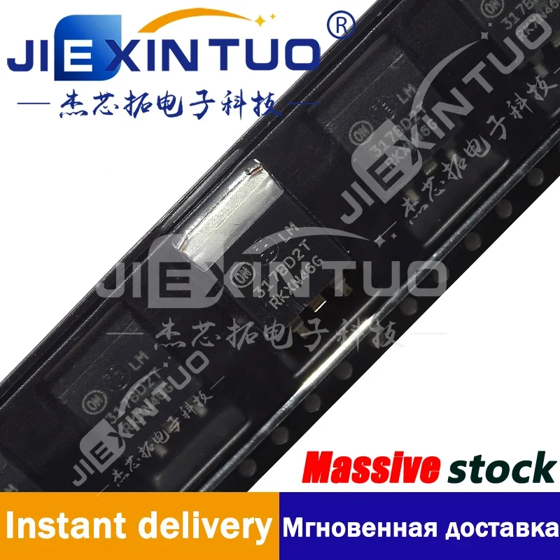 LM317BD2TR4G IC REG LIN POS ADJ 1.5A D2PAK-3 Linear Voltage Regulator IC Positive Adjustable 1 Output 1.5A D2PAK-3