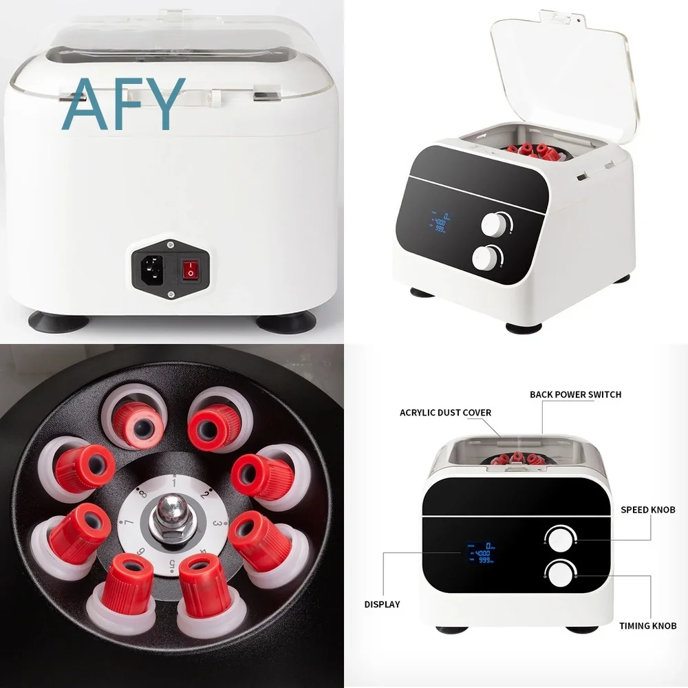 Intelligent Desktop Centrifuge for LSC-20H Lab Equipment PRP Serum Separation Device 20ml 8 Position 6 Tube Rotor Medical