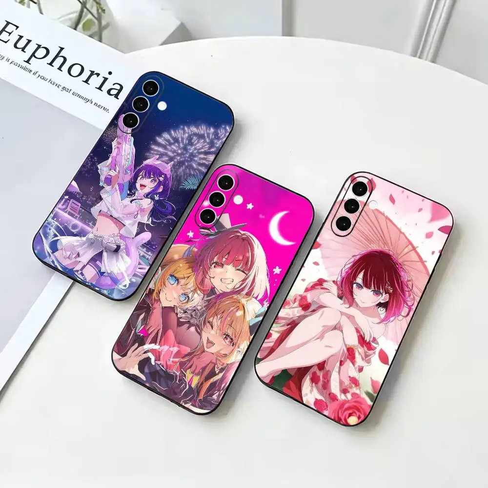 Anime O-Oshi no K-Ko  Black Soft Case for Samsung Galaxy A73 72 71 70 53 52 A1 Others Cover