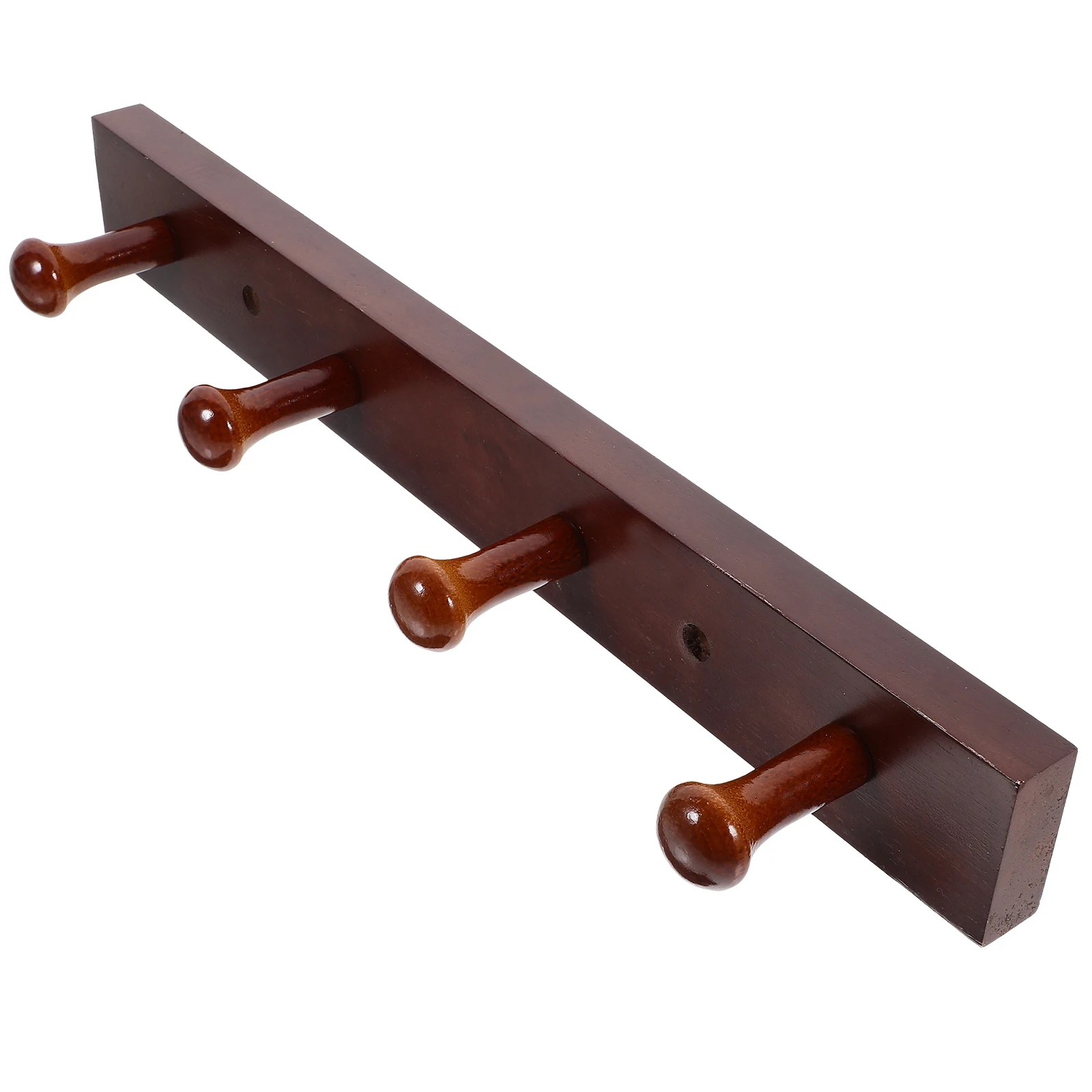 

4 Hooks Solid Wood Coat Hook Multifunctional Hangers Hallway Vintage Storage ganizer Home Decor Bathroom Kitchen Use