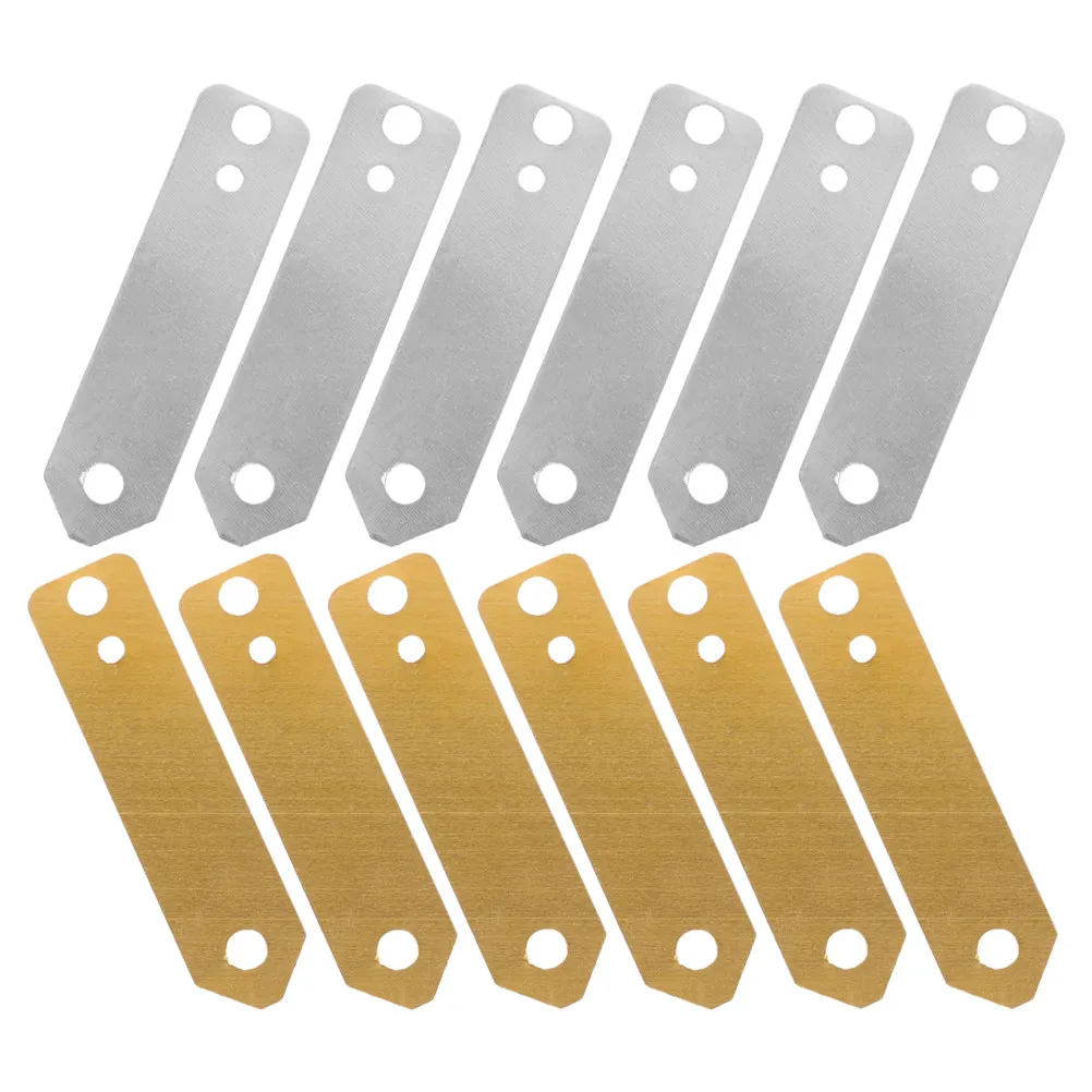 

12Pcs Zinc Copper Electrode Strips Anode Set for Fruit Battery Experiment Kit Electroplating Supplies