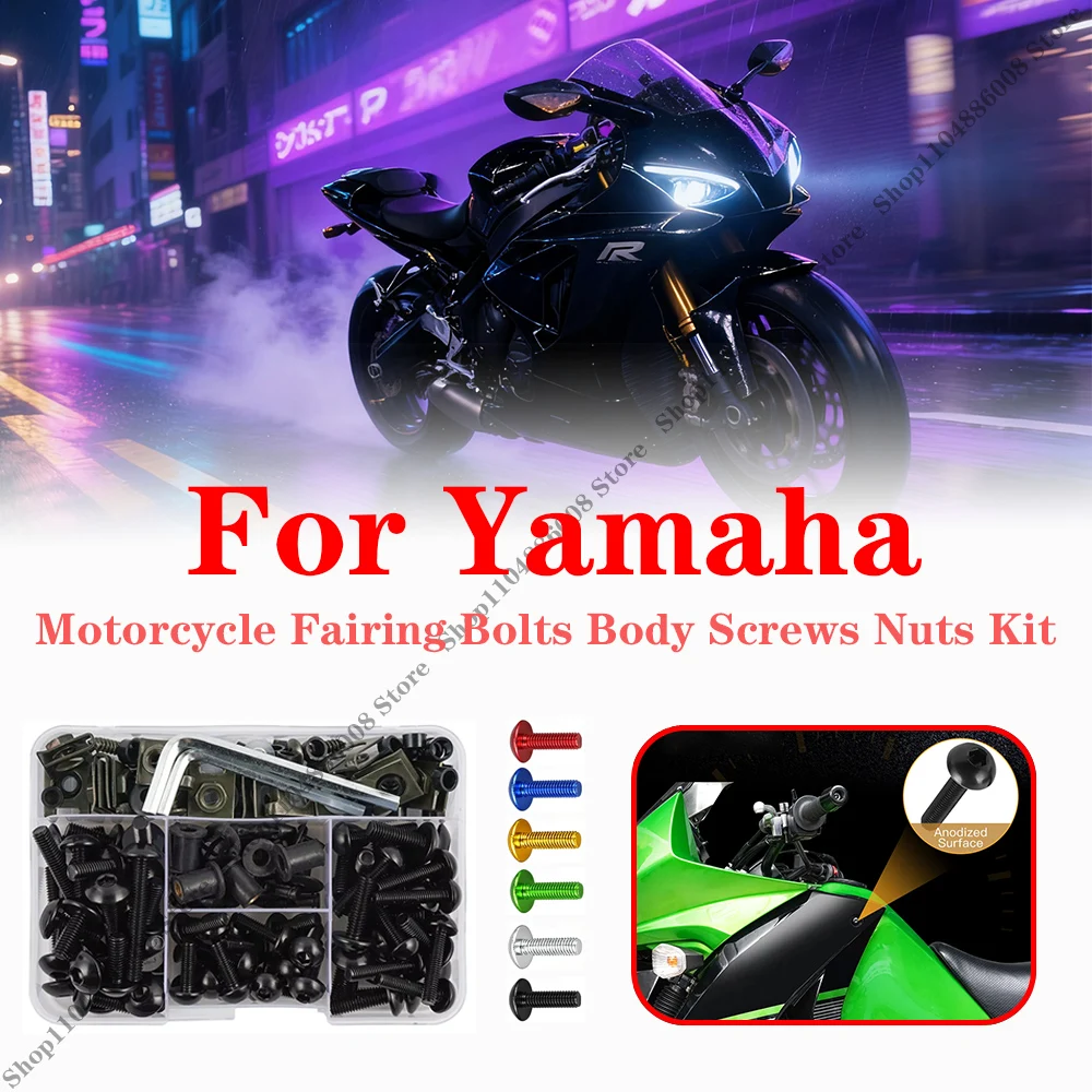 

Motorcycle Fairing Bolts Body Screws Nuts Kit Fastener Clips For Yamaha YZF 600 1000 R1 R6 R3 R15 R25 T-MAX 530 TMAX 500