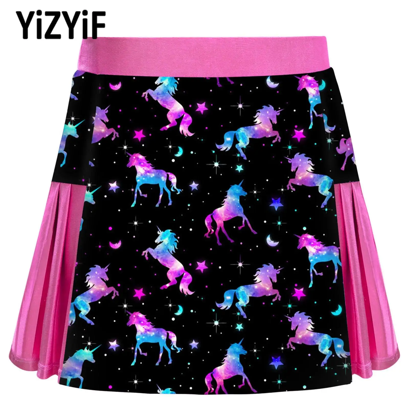 

Детская теннисная юбка для гольфа для девочек, танцевальный костюм черлидинга, спортивная одежда для тренировок, спортивная плиссированная юбка со встроенными шортами