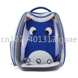 Outdoor Cat Pattern Pvc Clear Pet Carrier Bag Sturdy Breathable Space Capsule Backpack Pet Bag For Cat And Dog