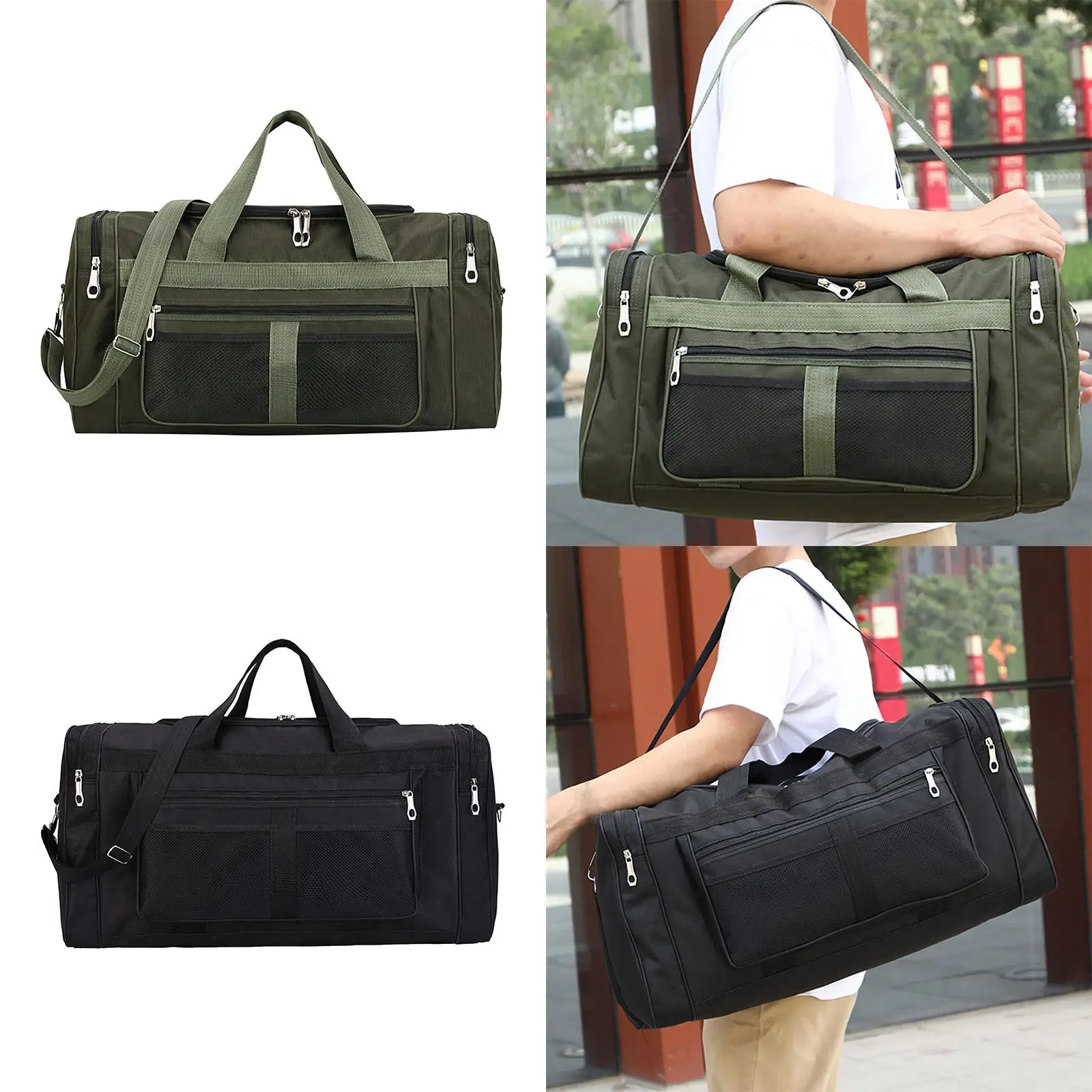 Travel Duffel Bag Handbag Holdall Organizer Storage Carry On Luggage Weekender Bag for Yoga Women Swimming Men Clothing Fitness