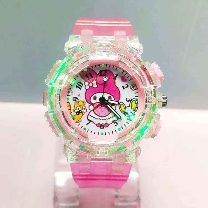 Cartoon Children's Watch Luminous Glow Student Watch Silicone Quartz Watch