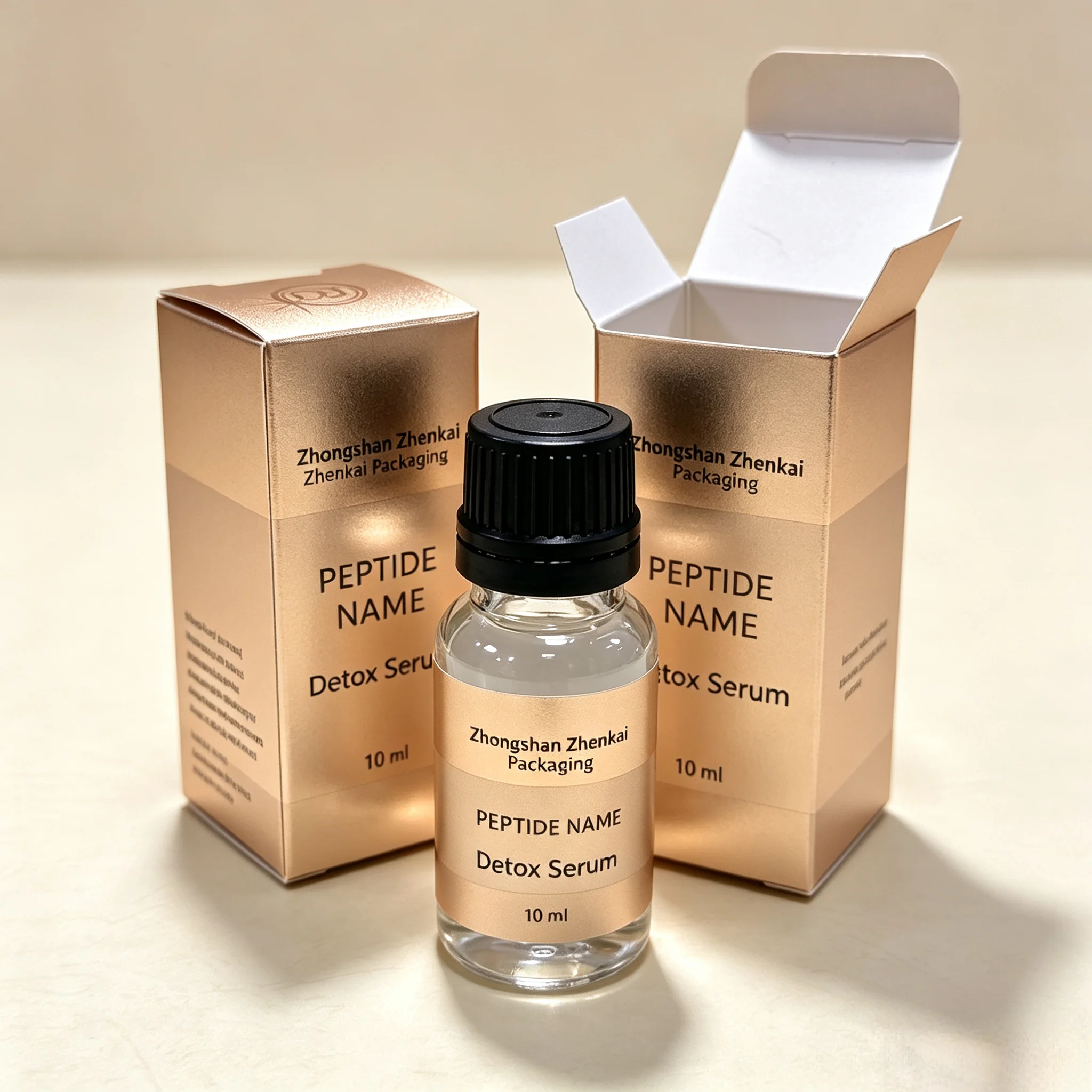 3ml 5ml 10ml Injection Vial Custom High End Peptide Packaging Stickers Boxes Custom Stickers For Fitness Skincare Supplement