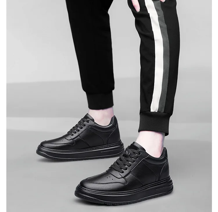 Mens heightening shoes New model Breathable Waterproof Durable Soft sole Comfortable Damping Increase by 4/6/8 centimeters
