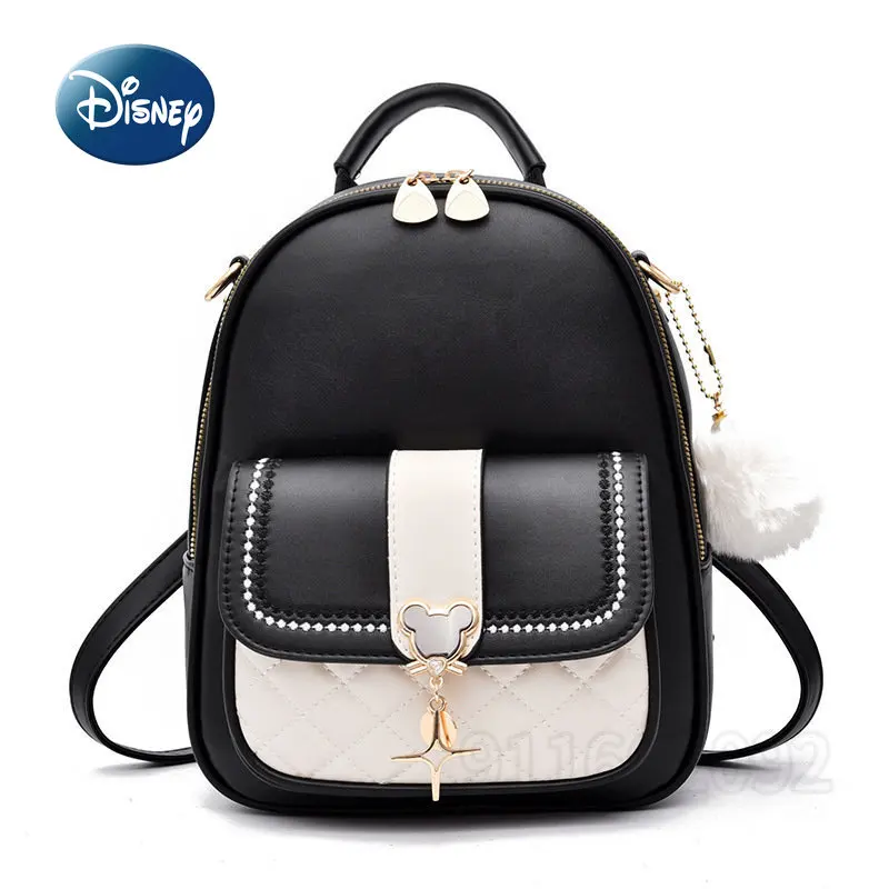 Disney Mickey New Women\'s Backpack Cartoon Fashion Women\'s One Shoulder Crossbody Bag Mini Fashion Leisure Travel Backpack