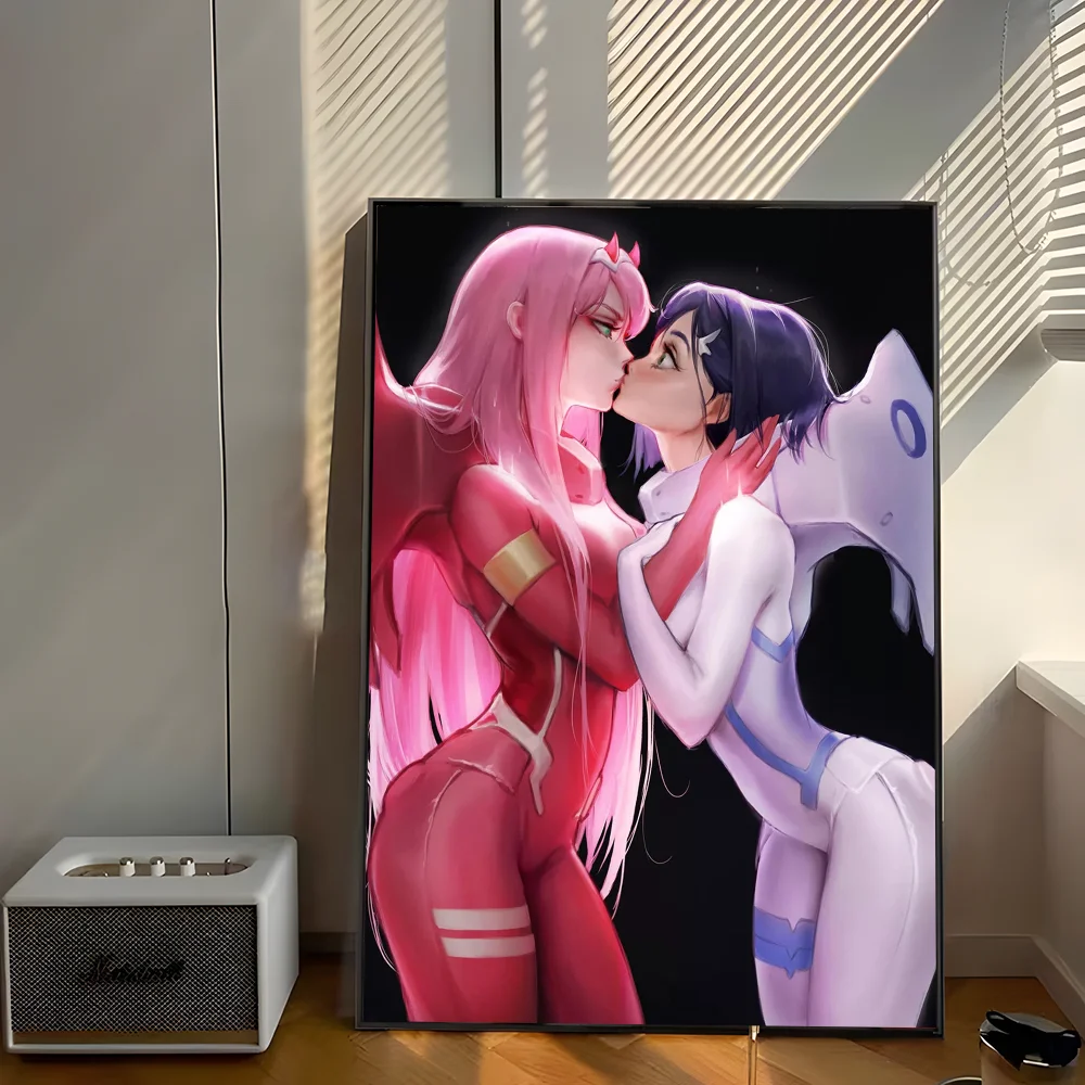 Darling In The Franxx Zero Two 002  Poster Self-adhesive Art Poster Whitepaper Prints Posters Artwork Home Decor