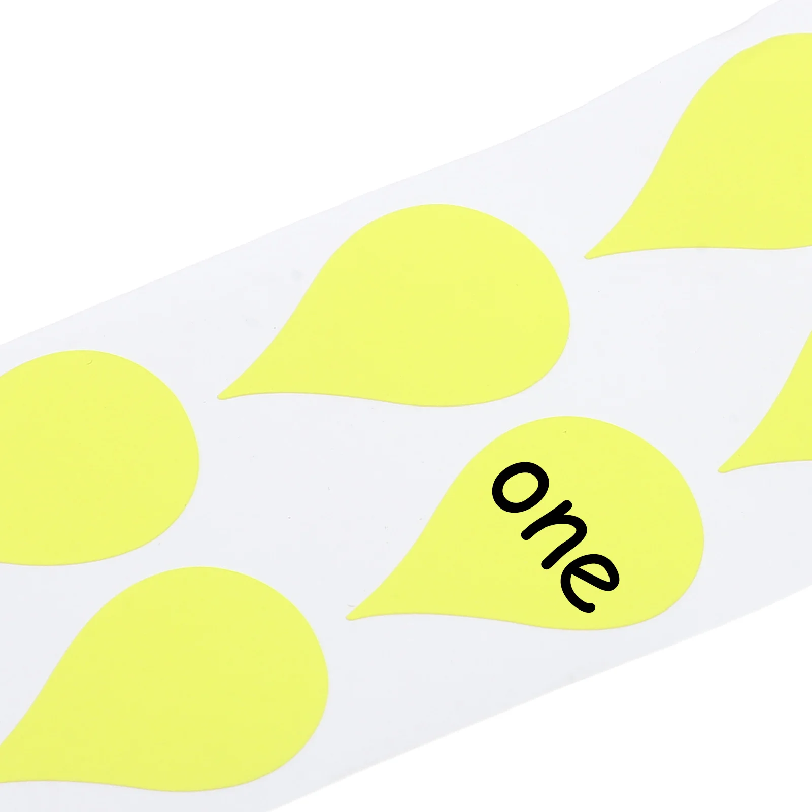 2 Rolls Vibrant Fluorescent Color Coding Stickers Teardrop Style Writable Labels for Mason Jars Food Storage Containers Pantry