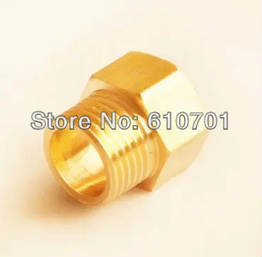 

Brass 1/4" Male x 1/4" Female BSPP Connection Hex Bushing Adapter Reducer