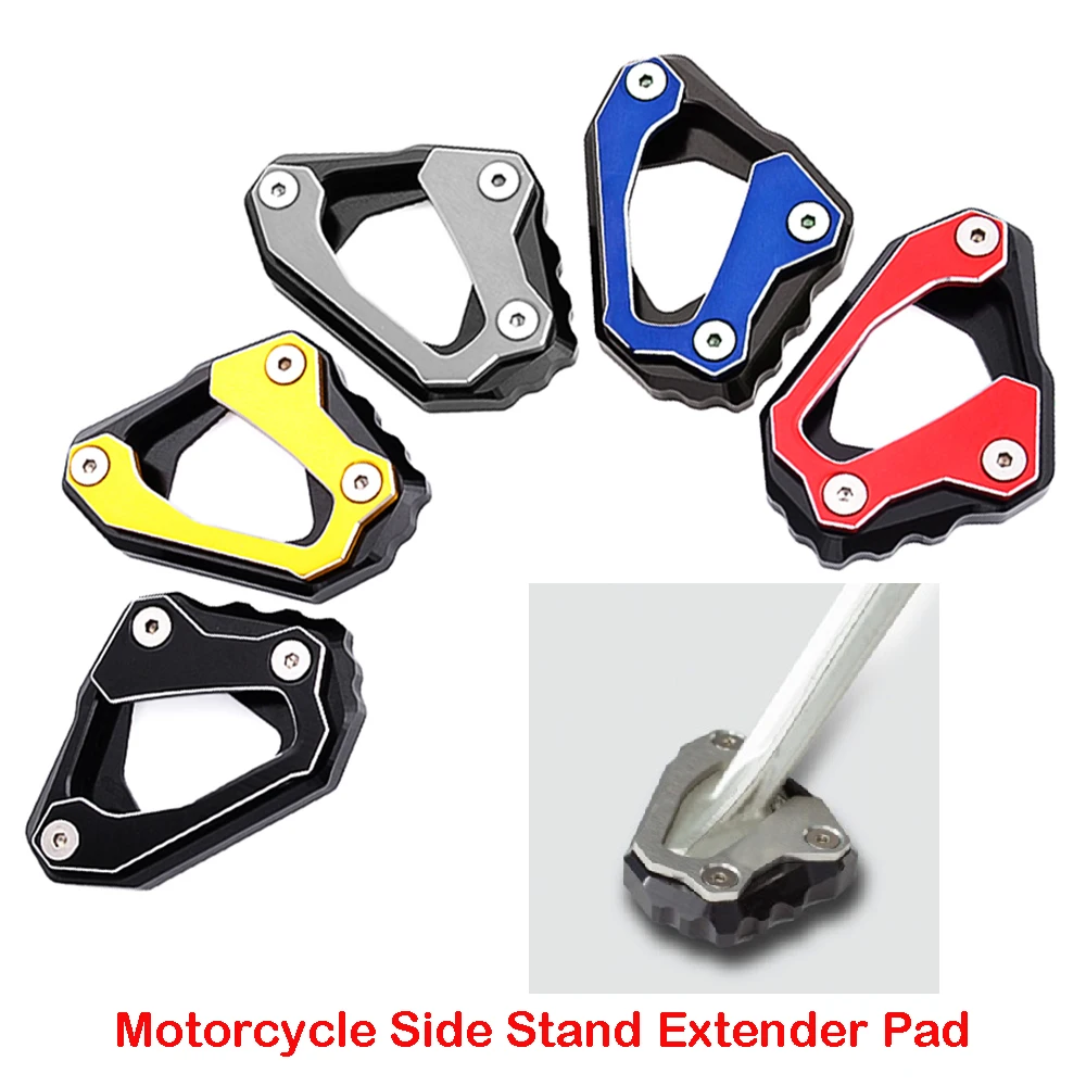 Extensão do suporte lateral da motocicleta, almofada de suporte, placa extensor, apto para Yamaha MT 10, MT10 SP, ABS MT-10, 2020, 2021, 2022, 2023, 2024