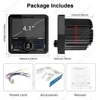 MP5 マリンラジオステレオスクエアボートスピーカー FM AM アンテナ防水 IPX5 Bluetooth マルチメディアプレーヤー RV ATV UTV SPA RZR 用 6