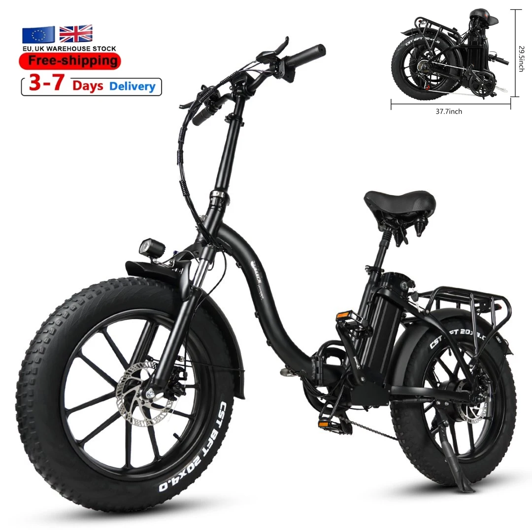 CMACEWHEEL vélo électrique pour adultes pliant Ebike 20 "gros pneu e-bike 48V 18Ah batterie amovible VTT électrique
