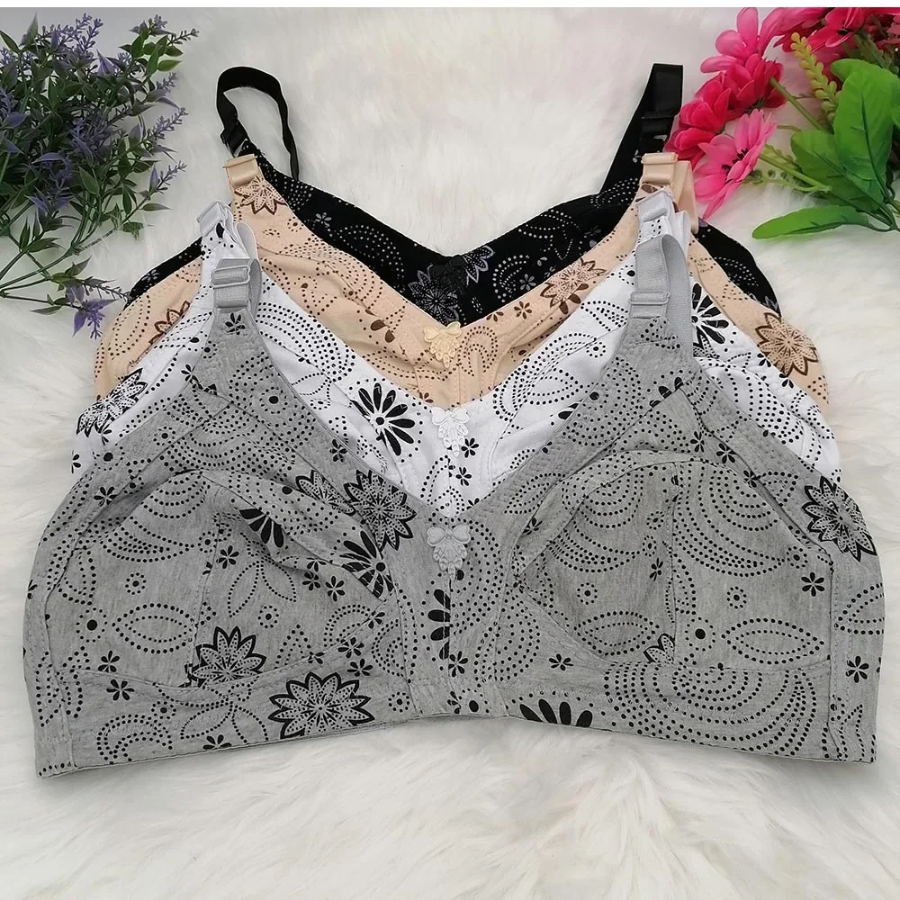 Sujetador sencillo para mujer de talla grande 100-125 D E F Cup sujetador para mujer push up sin aros lencería sexy cobertura completa sujetadores