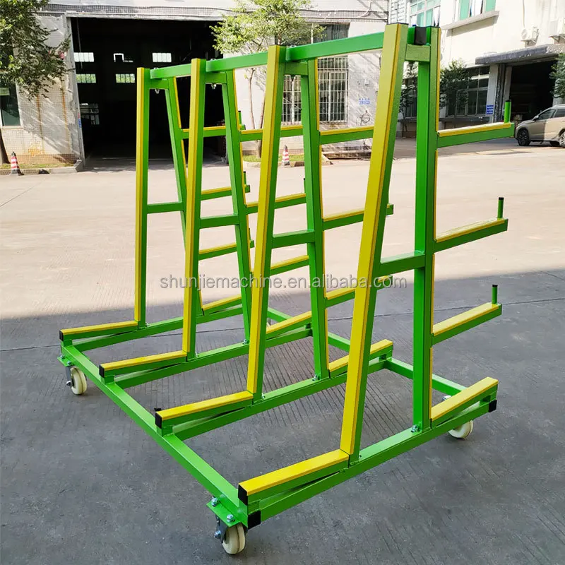 A-Frame แขวนกระจกขนส่ง Rack รถเข็น Dolly สําหรับแก้วหินแกรนิตและหินอ่อน