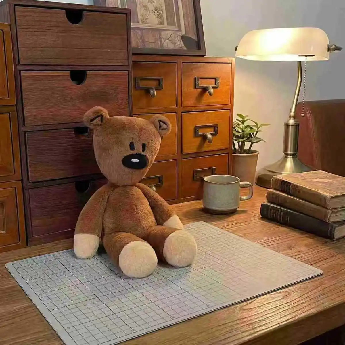 Mr. Bean Teddybär Plüschtier - Niedliches Weiches Kuscheltier 30-110cm Heim-Sofa-Deko Schlafbegleiter Ideales Erwachsenen-Geburtstagsgeschenk – Detail 9