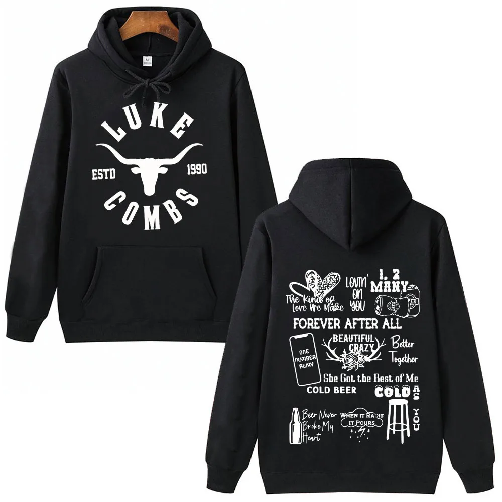 

Luke Combs Hoodie Man Woman Harajuku Pullover Tops Western Country Music Sweatshirt Fans Gift