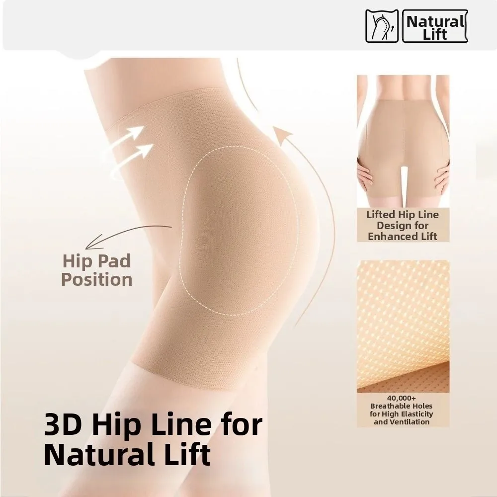 Atmungsaktive, formende, nahtlose Gesäß-Lifting-Hose, nahtlose, hoch taillierte formende Unterwäsche, hüftvergrößernde Gesäß-Lifting