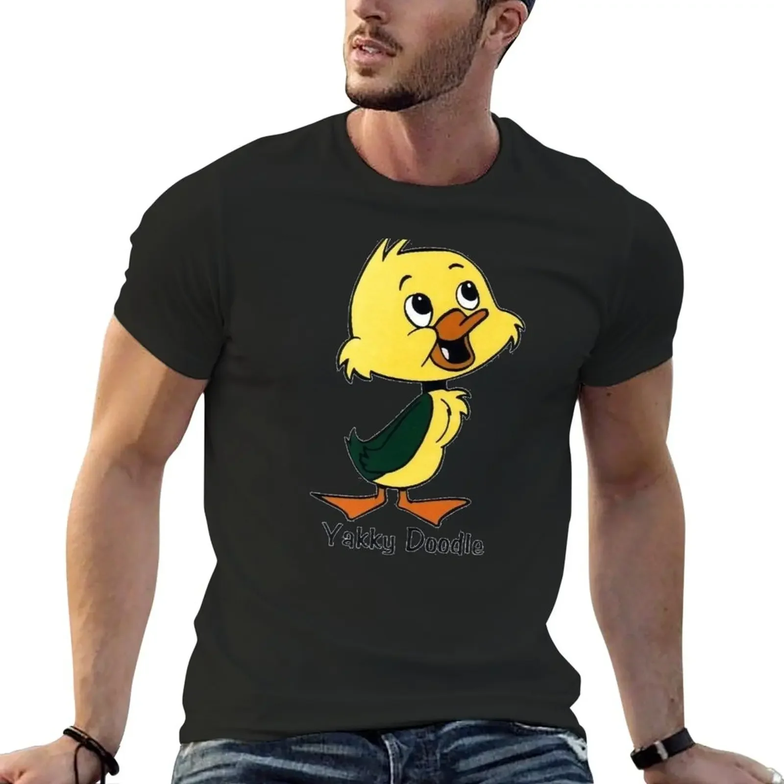 

Yakky Doodle Retro Vintage Cartoon T-Shirt new edition customizeds custom shirt men tshirt
