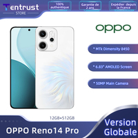Global Version OPPO Reno14 Pro 5G Smartphone MTK Dimensity 8450 6200mAh Battery 6.83-inch 120Hz AMOLED Display 50MP Main Camera