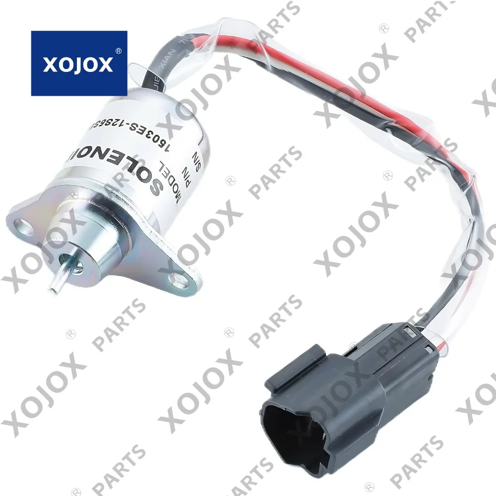 

XOJOX M810324 Fuel Shut Off Solenoid 119233-77932 Yanmar 1503ES-12S5SUC12S Replace Woodward for John Deere 3038E 3036E 3032E 202