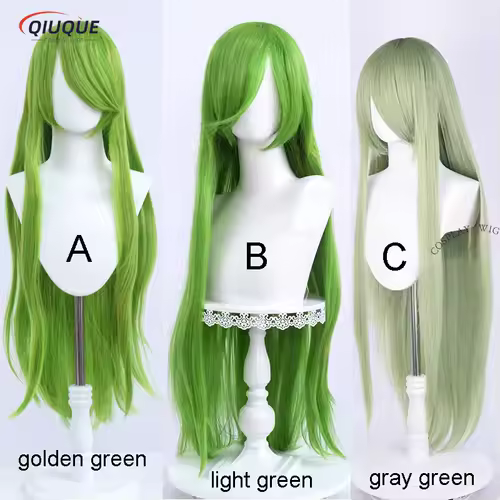 80 Colors 100cm Long Straight Cosplay Wig Anime Compatible Universal Omopinenet Heat Resistant Synthetic Hair Wigs + Wig Cap - Image 21