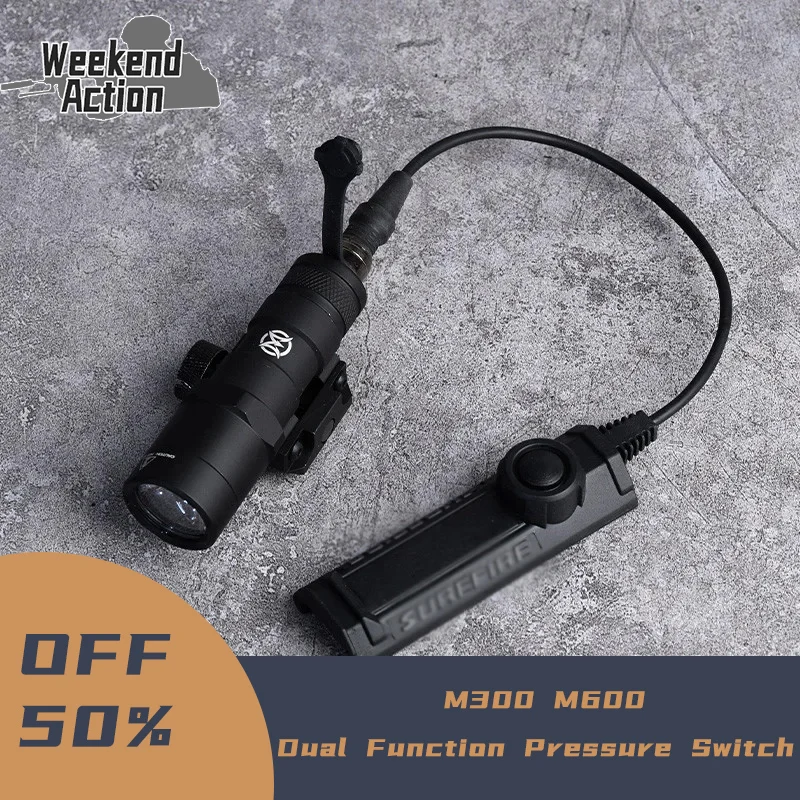 Surefir Wadsn Tactical Dual Function Pressure Switch SF plug For M300 M600 Flashlight 20mm picatiny Hunting Weapon Light Accesso