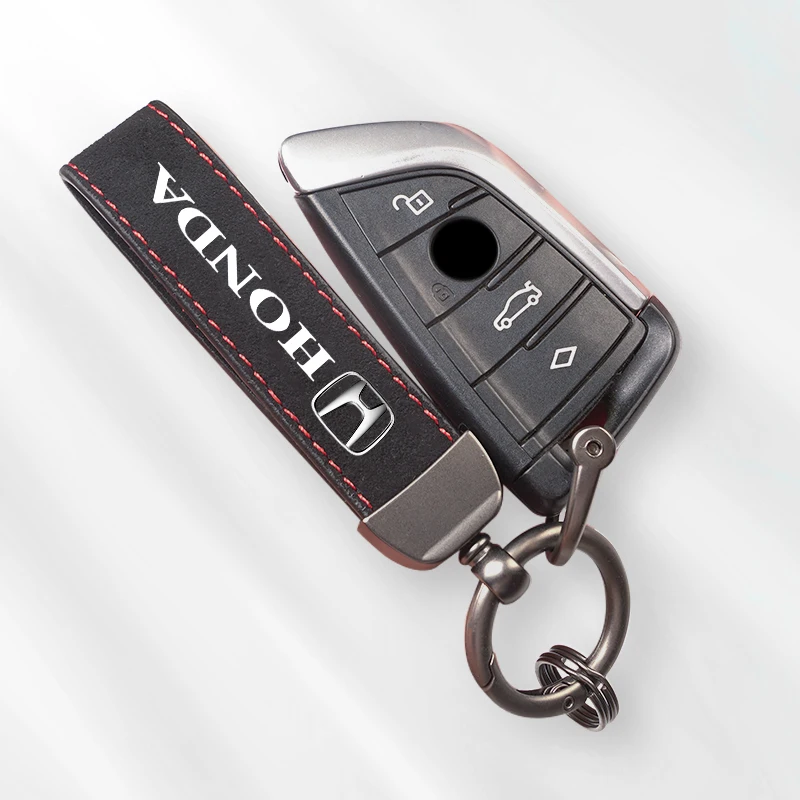 Keychain Car Styling Logo Metal Pendant for Honda Civic Fit Jazz Accord Pilot CRV Odyssey Passport City Shuttle HRV view 5