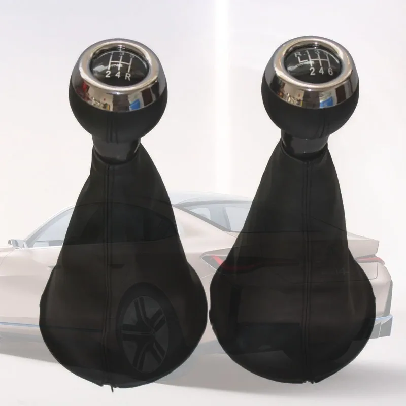 Car 5/6 Auto Real Leather Car Gear Shift Lever Knob Stick Head Handball for Mini Cooper R55 R56 R57 R58 R59 R60 R61