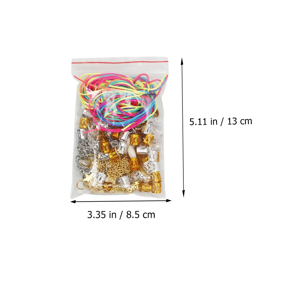 

110pcs Dreadlocks Dreadlocks Braiding Beads Ring Braiding Diy Tube Beads DIY Hair Rings Tube Hair Rings Braid Supplies
