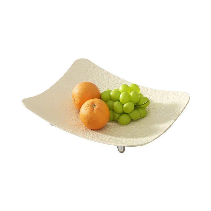 

Hot Sale Light Luxury Food Supply Charger Decorative Snack Tray Fruit Tray Dessert Appetizer Condiment Platter