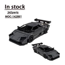 MOC-142861 Classic Sports Car Assembly Splicing Building Block Model 342 Building Block Parts Educational Kids Birthday Toy Gift