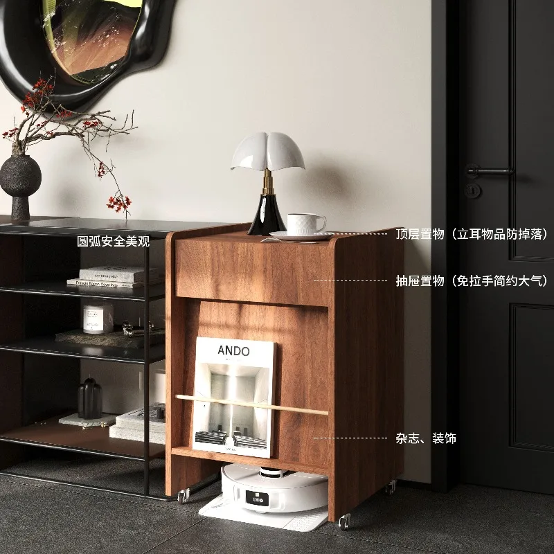 Mobile pulley sweeping towing robot printer rack storage cabinet
