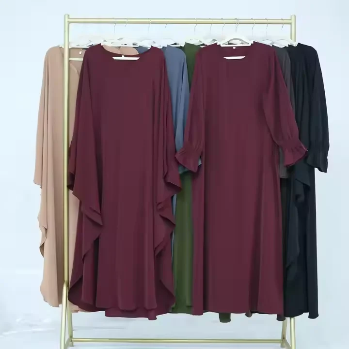 

2pcs Middle East Abaya Jalabiya Eid Ramadan Muslim Dress Women Dubai Kaftan Turkey Robe Islam Clothing Morocco Caftan Ensembles