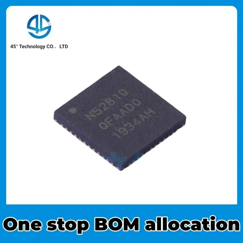 10PCS Original genuine NRF52810-QFAA-R silk screen N52810 QFN48 low-power Bluetooth chip New Ic chipset