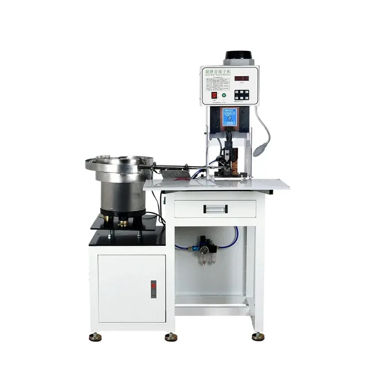 750W   Plate Feeding Terminal Wire Crimping Machine 0.5-6mm² Wire Cable Manufacturing Equipment