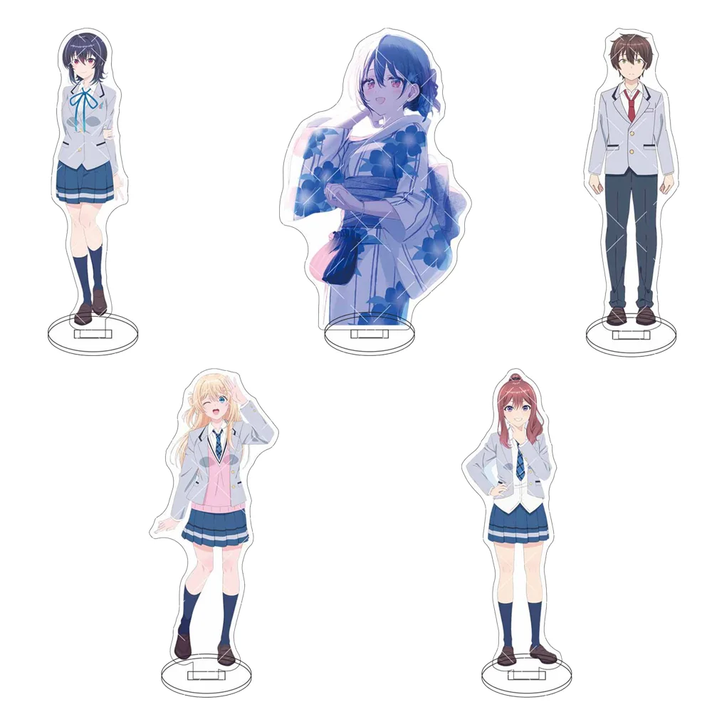 New Anime I Became Friends with the Second Cutest Girl in My Class Keychain Acrylic Stand Figure Cosplay Character Gifts Goods