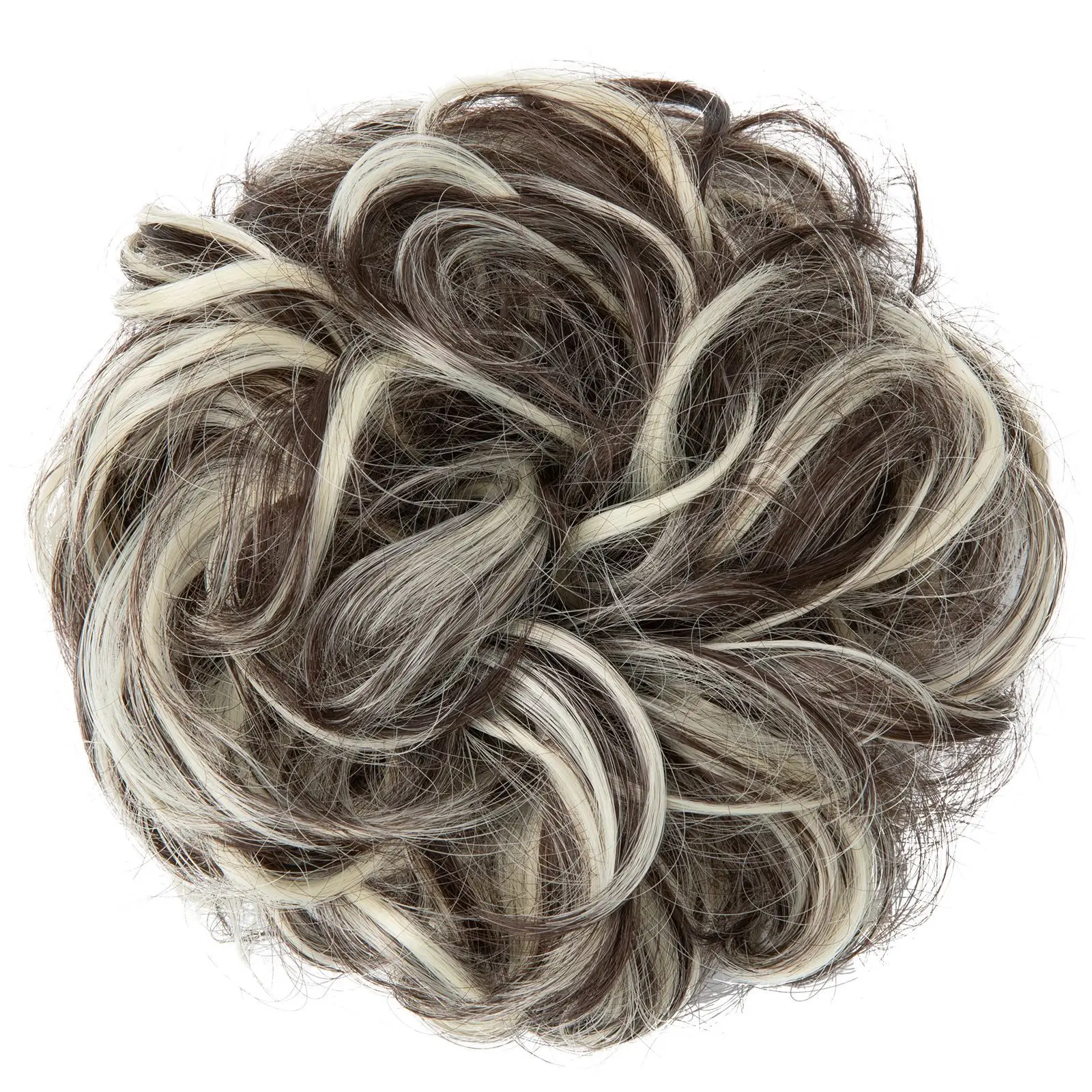 Matte Hair, Fluffy Natural Bun, Daily Classic Style, Curly Wig, Versatile for Women, Easy To Wear