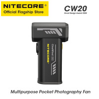 NITECORE CW20 Outdoor Camping Fan Multipurpose Pocket Photography Fan Electric Portable Air Blower for Short Video Cleaning