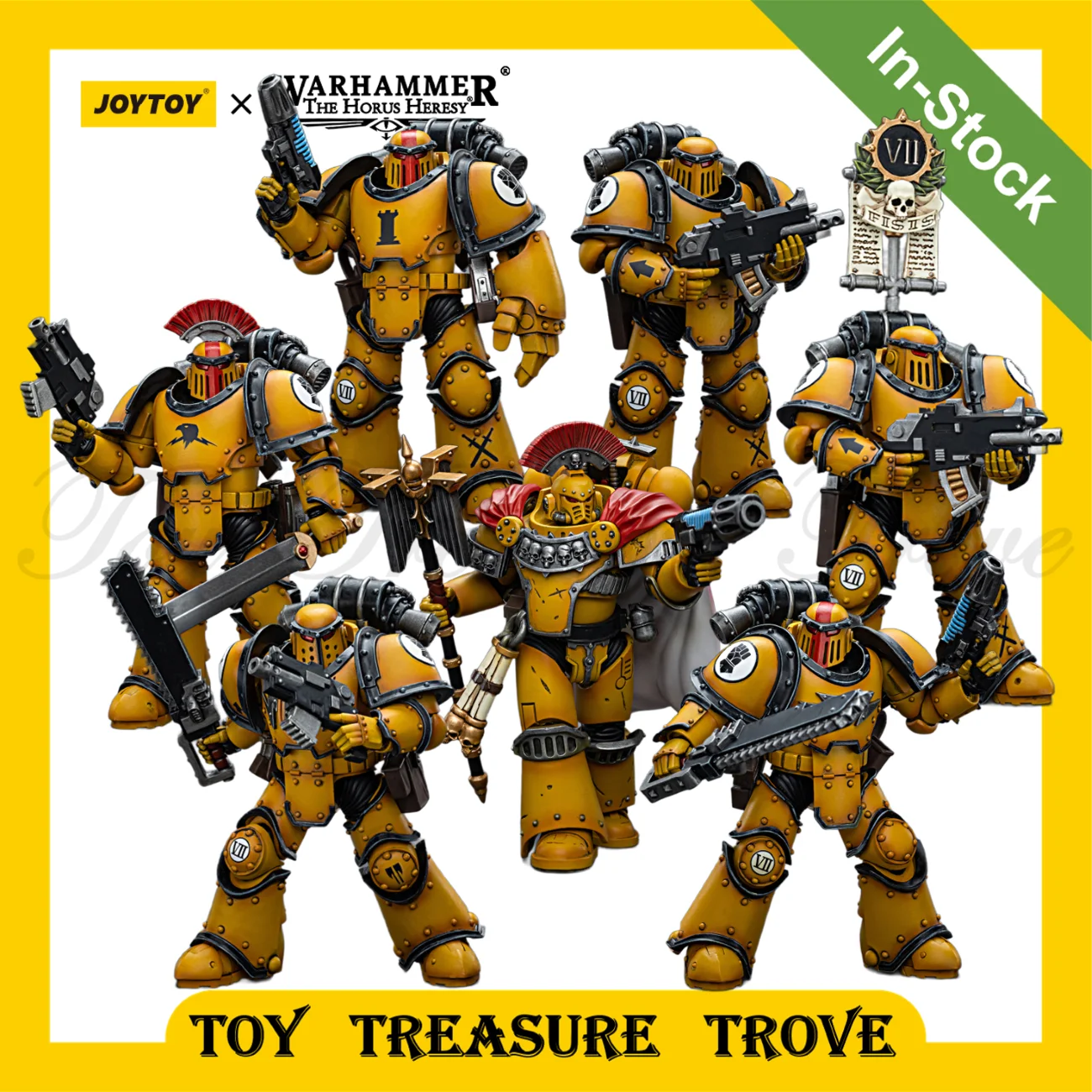 

[In-Stock] JOYTOY Warhammer 40k 1/18 Action Figures Imperial Fists Legion Chaplain Despoiler Legionary Anime Military Model