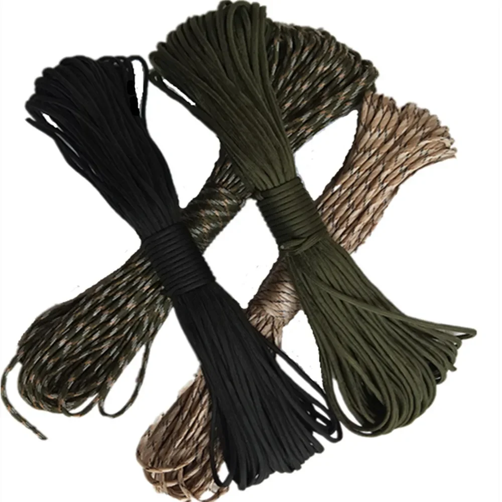 30M 550 Military Paracord 7 Strand 4mm Tactical Parachute Cord Camping Accessories Outdoor Survival DIY Bracelet Rope Lanyard