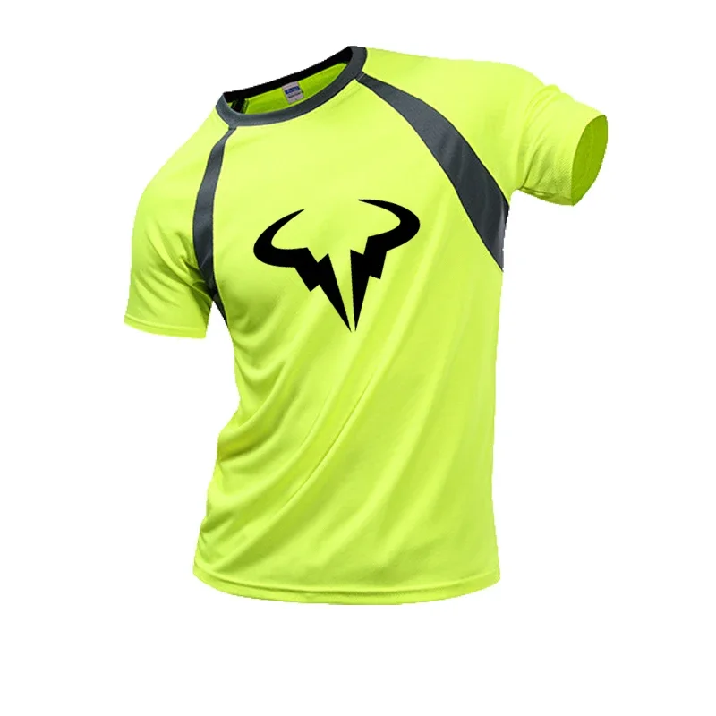 2025-26 رافائيل نادال شعار تي شيرت للرجال القطن المتضخم تي شيرت الرجال قصيرة الأكمام طاقم الرقبة ملابس الصيف بلايز #5