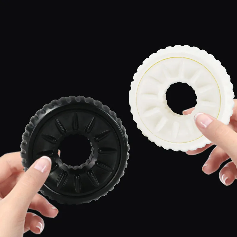 Decompression EDC Push Card Fingertip Gyro Plastic Ring Fidget Toys Child Adult Spinner Wheel Fingertip Gyro Anti-Anxiety Toys